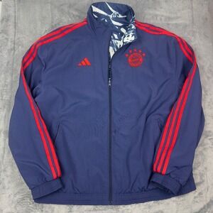 Adidas Men FC Bayern Munich 2023/2024 Reversible Track Jacket Size XL